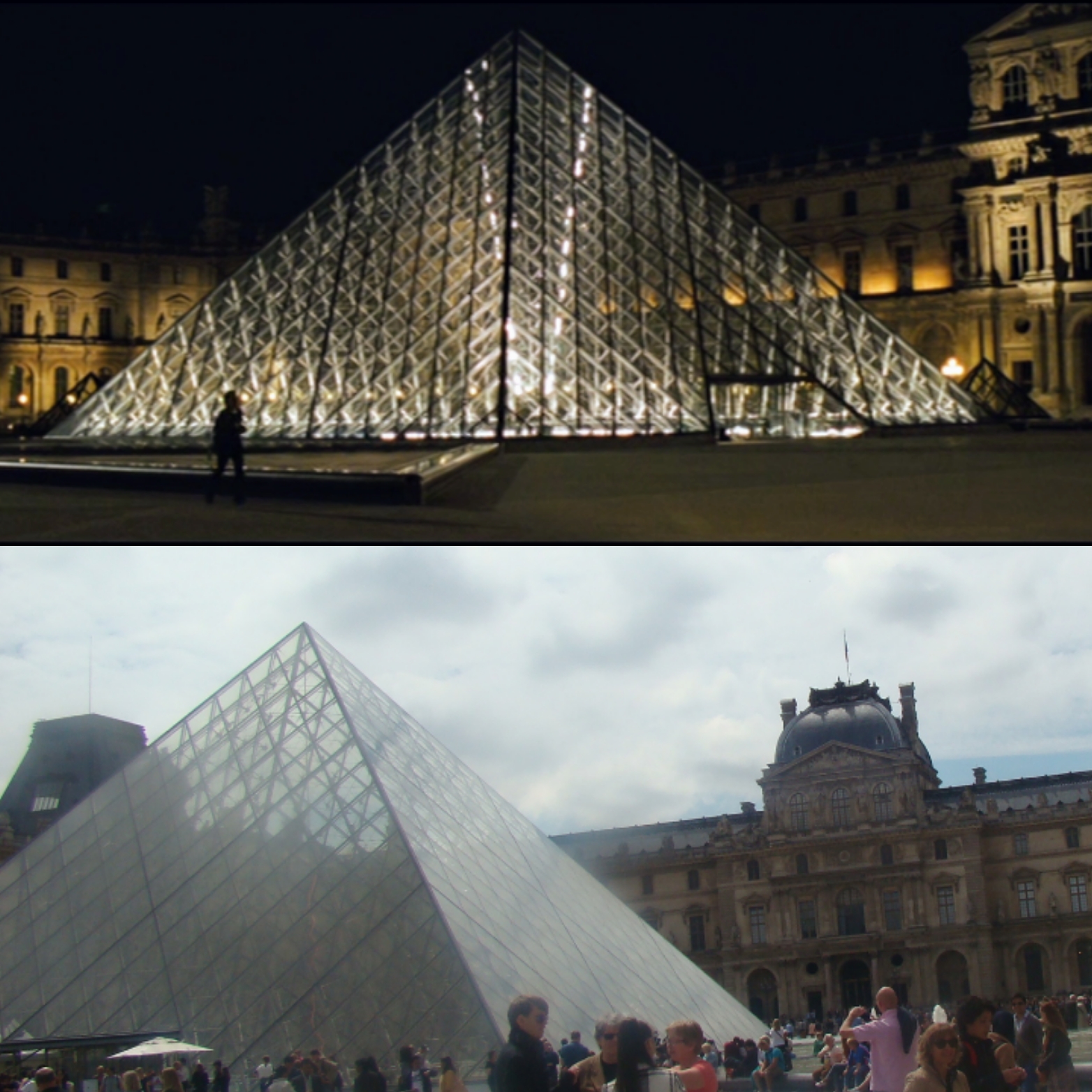 La pyramide du Louvre dans Da Vinci Code